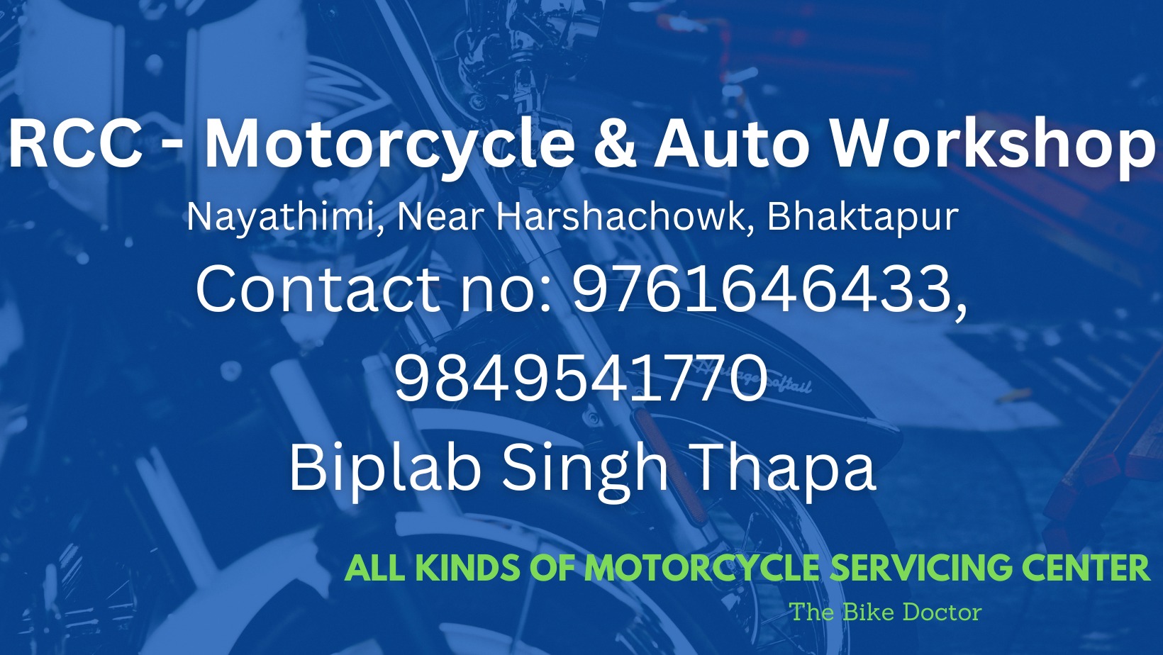 RCC - Motorcycle & Auto Workshop.
